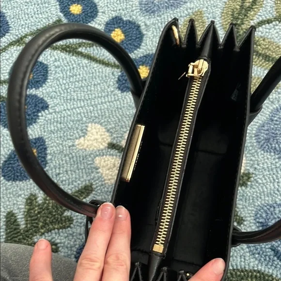 Michael Kors Black Leather Tote Bag - Picture 3 of 7